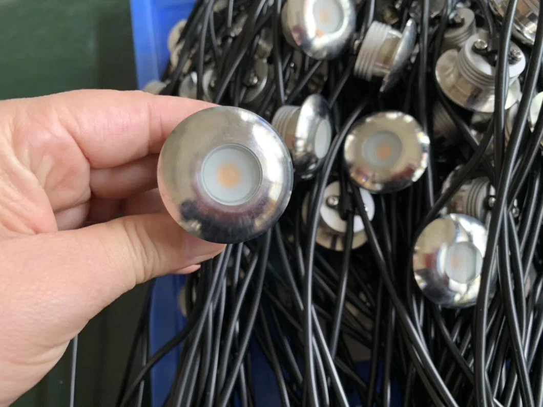 Factory Price IP67 Waterproof Mini LED Underground Floor Deck Spot Lights 1W LED Garden Floor Light Inground LED Outdoor Floor Lamp