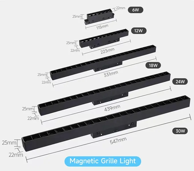 LED Track Γραμμικό Φως Ra 90+ Πλαστικό Λιανική Βιομηχανική Μαύρο Λευκό Σούπερ μάρκετ Μαγνητικό Σχηματισμένο Εργαστήριο 2