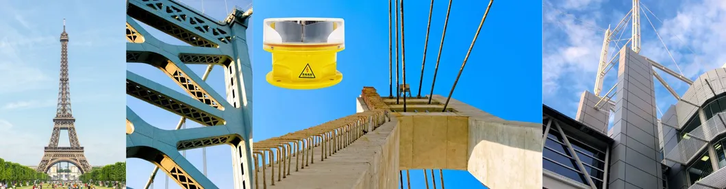 Φωτιστικό LED Εμποδίων Αεροπορίας  Φωτοκύτταρο Χύτευση Υπό Πίεση IP66 Τηλεπικοινωνίες Κίτρινο Αέριο Πετρέλαιο Υπεράκτια Πλατφόρμα 17