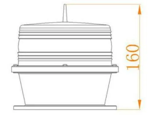 LED Ηλιακό Ναυτικό Φανάρι Φως Φωτοκύτταρα Die-Casting GPS IP68 80m/S Αιολική ανεμογεννήτρια πετρελαϊκή πλατφόρμα offshore 6