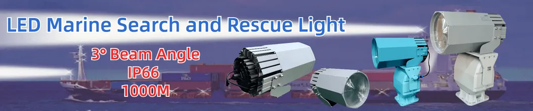 LED Προβολέας Αναζήτησης 200W 300W IP66 Αδιάβροχος Ατσάλινος Αντιδιαβρωτικός 1000m 3000m Θάλασσα Πλοίο Σκάφος Βάρκα Τηλεχειριζόμενος Φωτισμός Αναζήτησης Διάσωσης 2