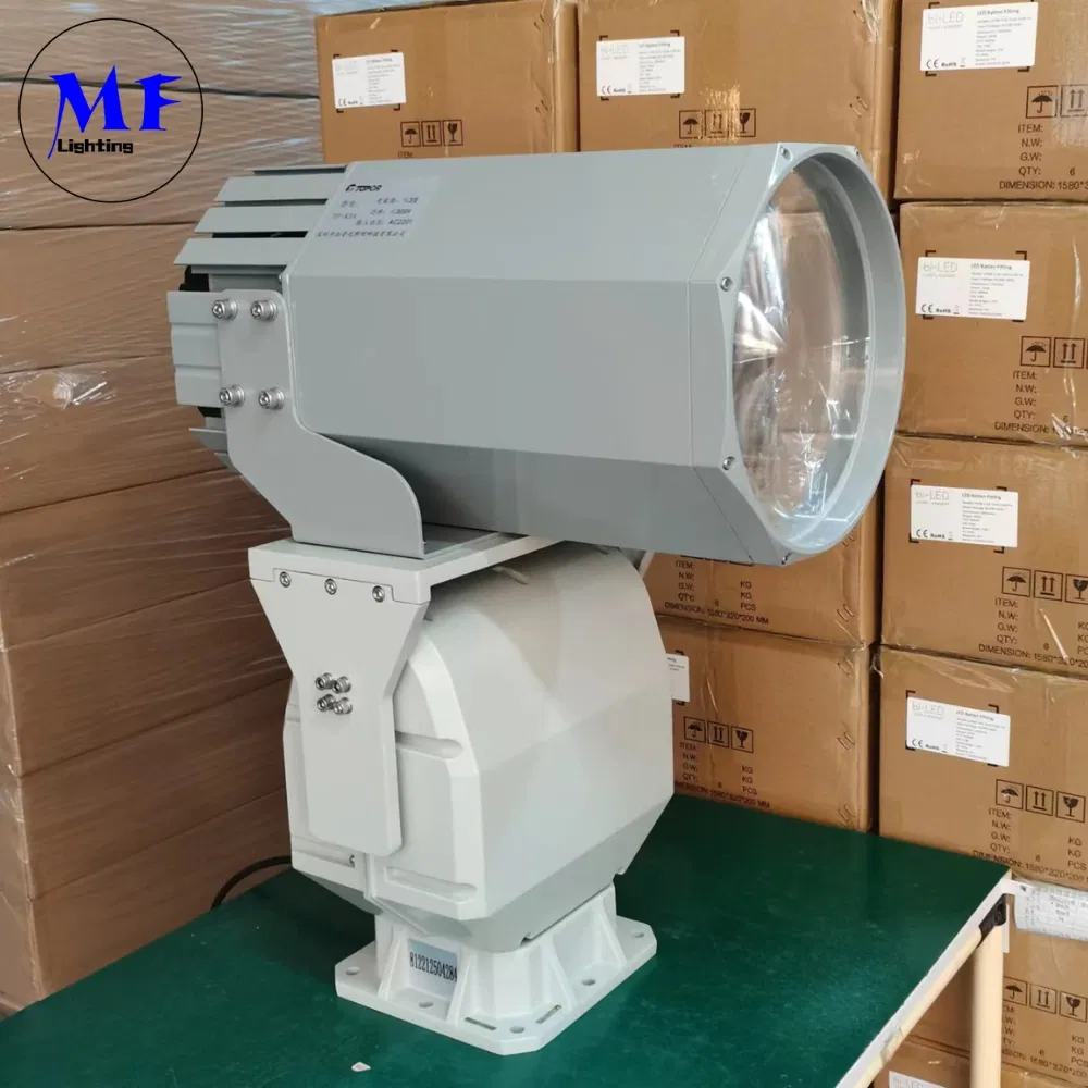 LED Προβολέας Αναζήτησης 200W 300W IP66 Αδιάβροχος Ατσάλινος Αντιδιαβρωτικός 1000m 3000m Θάλασσα Πλοίο Σκάφος Βάρκα Τηλεχειριζόμενος Φωτισμός Αναζήτησης Διάσωσης 10
