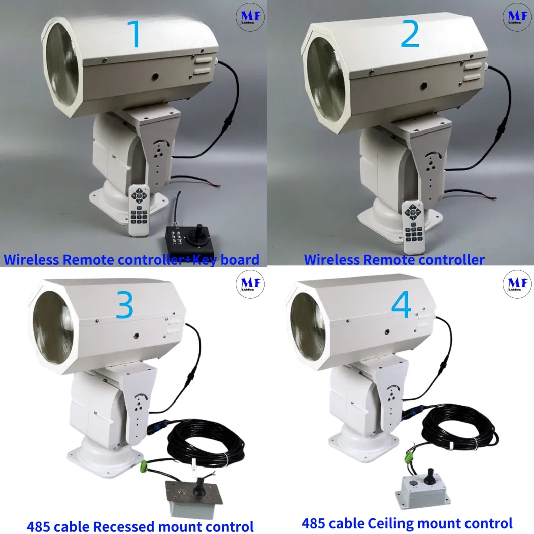LED Προβολέας Αναζήτησης 200W 300W IP66 Αδιάβροχος Ατσάλινος Αντιδιαβρωτικός 1000m 3000m Θάλασσα Πλοίο Σκάφος Βάρκα Τηλεχειριζόμενος Φωτισμός Αναζήτησης Διάσωσης 13