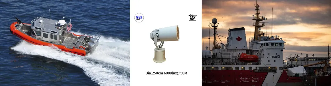 LED Προβολέας Αναζήτησης 200W 300W IP66 Αδιάβροχος Ατσάλινος Αντιδιαβρωτικός 1000m 3000m Θάλασσα Πλοίο Σκάφος Βάρκα Τηλεχειριζόμενος Φωτισμός Αναζήτησης Διάσωσης 17