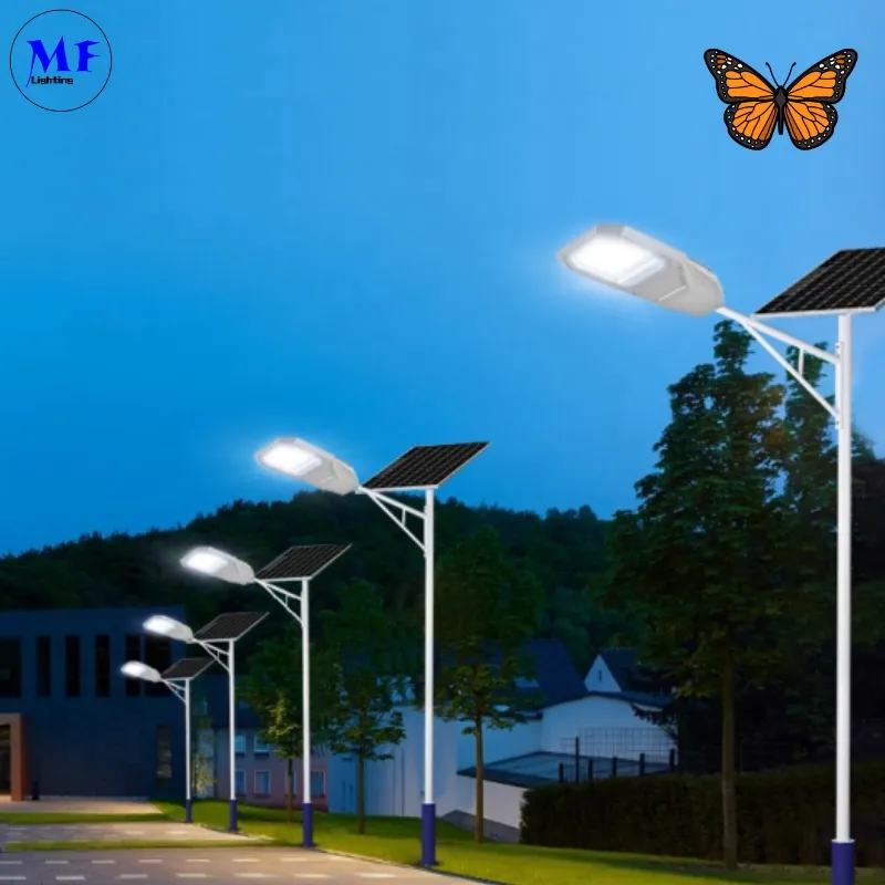 Φωτιστικό δρόμου κήπου LED Solar Wall Light Αλουμινίου Αδιάβροχο 200W IP65 Ik08 Συμπαγές Πάρκο Μονοπάτι Πεζοδρομίων Αυτοκινητόδρομοι 2