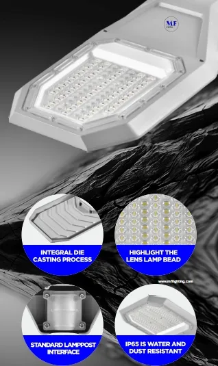 Φωτιστικό δρόμου κήπου LED Solar Wall Light Αλουμινίου Αδιάβροχο 200W IP65 Ik08 Συμπαγές Πάρκο Μονοπάτι Πεζοδρομίων Αυτοκινητόδρομοι 6