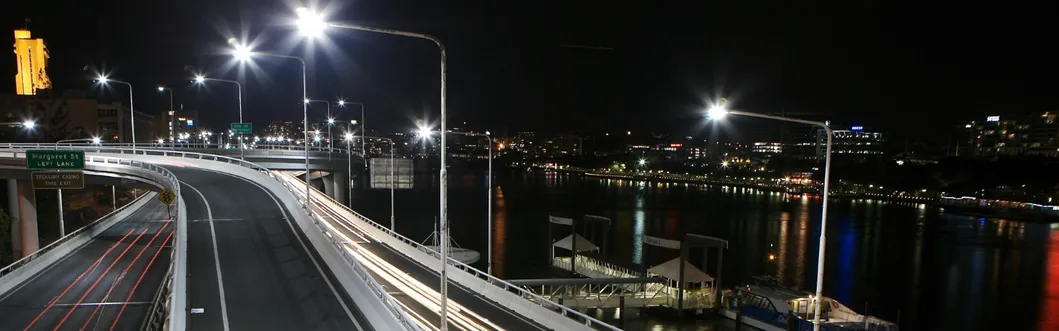 LED Street Garden Light Alu. Αδιάβροχος στύλος Fast Silver Installation Overpass Courtyard Road Wall 4