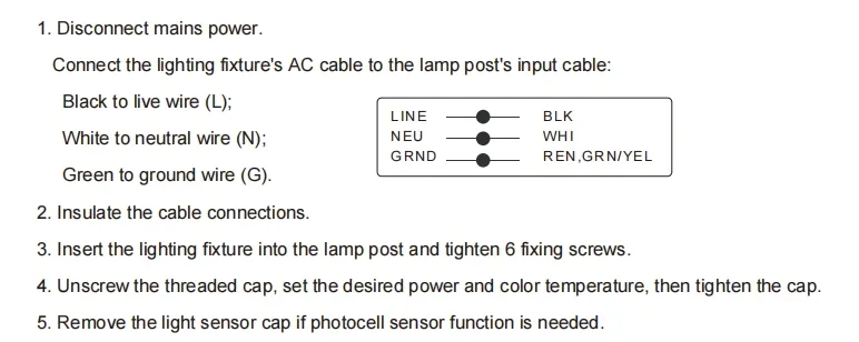 Φωτιστικό κήπου LED ρυθμιζόμενο Anti-Shok IP65 48/64/80W Αδιάβροχο 130lm/W Φανάρι Μαύρο και Λευκό για Γκαζόν 6