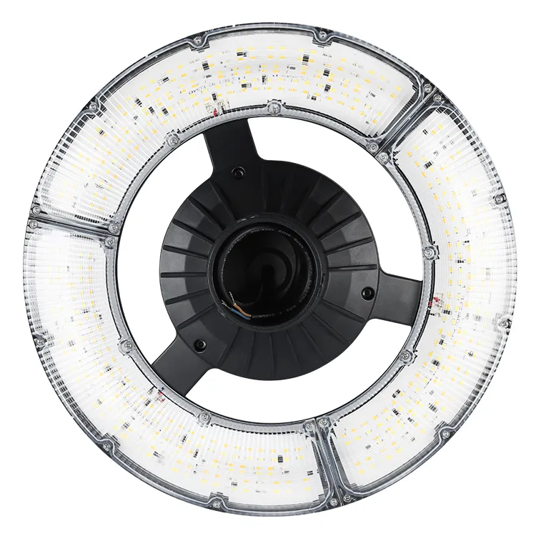 Φωτιστικό κήπου LED ρυθμιζόμενο 150W IP65 Ενσωματωμένο αδιάβροχο 130lm/W Στρογγυλό Μαύρο Αυλή Πάρκο Αυλή Κορυφή στύλου 0