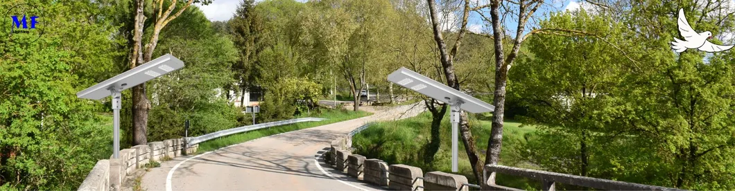 LED Ηλιακό Φωτιστικό Δρόμου Κήπου Αισθητήρας Κίνησης Λευκό Ασημί 120W 100W 80W Αλουμινίου. IP66 Πεζόδρομος Βίλα Αυλή 5