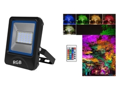 Υπαίθριο RGBW 10W 20W 30W 50W 100W στεγανοποιεί τον προβολέα των οδηγήσεων προβολέων IP66 με τον τηλεχειρισμό
