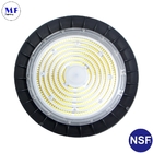 NSF 60W-200W UFO LED High Bay Light With Motion Sensor IP66 For Food Processing Plant Factory Warehouse
