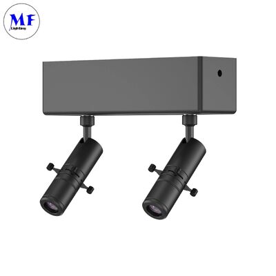High-Definition 15° ~36° /55° Zoomable Smart Control LED Contour Spotlight Shapeable Track Light Gobo Projector for Museum Art Gallery Commercial