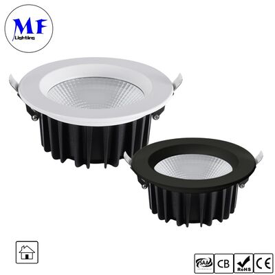 15W 100lm/W Spot Downlight Triac /0-10V/Dali-2/Tuya Zigbee Dimmable  Beam Angle 60° Recessed Anti-Glare COB LED Down Light for Commercial and Housing Places
