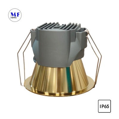 IP65 Waterproof LED Recessed Downlight Triac 0-10V Dali Dt6 Dt8 Dimmable Bridgelux Chip CRI90 100lm/W 5 Years Warranty LED Down Light