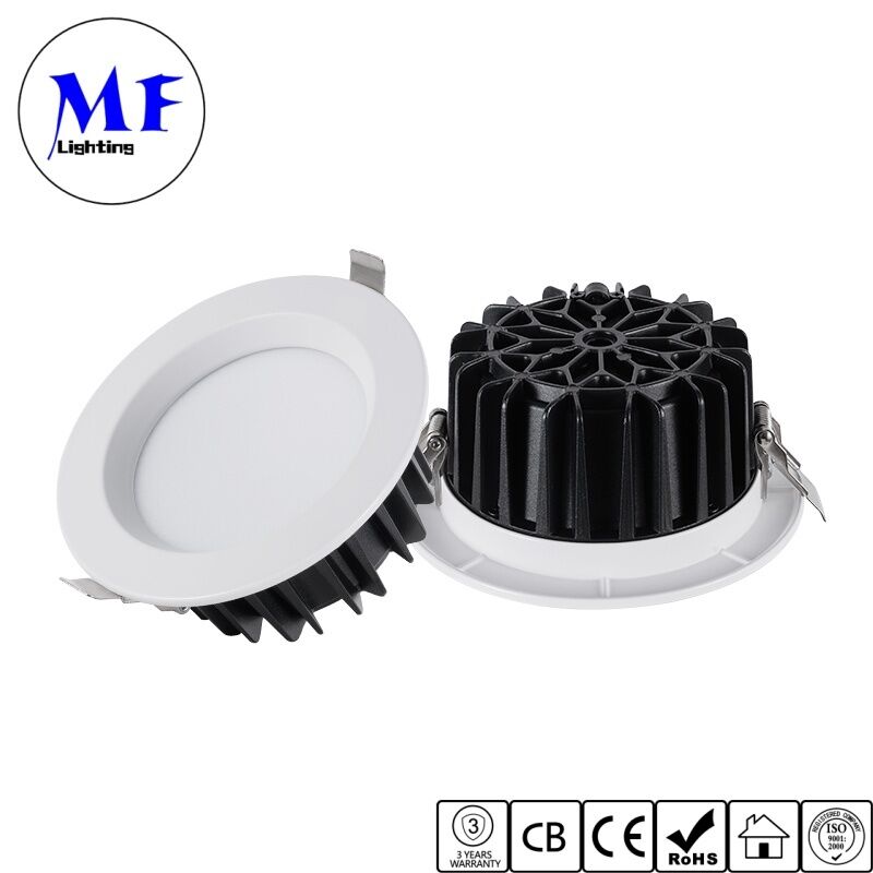OEM ODM Recessed SMD LED Downlight IP40 Indoor Lighting 20W 30W 50W CCT Adjustable Power Dimmable CRI90 Alu Ceiling Down Light