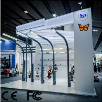 LED Street Garden Light Alu. Αδιάβροχος στύλος Fast Silver Installation Overpass Courtyard Road Wall