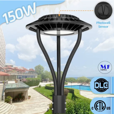 Φως κήπου LED Ρυθμίσιμο Αντι υγρασία IP65 150W Αδιάβροχο 140lm / W Μαύρο νεραϊδοδενικό γκαζόν αυλή Post Top