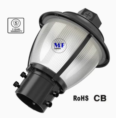 Φωτιστικό κήπου LED ρυθμιζόμενο Anti-Shok IP65 48/64/80W Αδιάβροχο 130lm/W Φανάρι Μαύρο και Λευκό για Γκαζόν