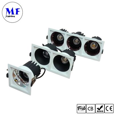 10W CRI90 100lm/W LED Spot Downlight Triac /0-10V/Dali-2 Μειωτή γωνία δέσμης 15°/24°/36°50° Προαιρετική Αντιφωτιστική μόνιμη κεφαλή LED Spot Downlight για εμπορικούς χώρους