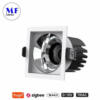 Δευτερεύον LED Down Light 7W Triac 0-10V Dali CCT Δύναμη ρυθμιζόμενο Dimmable Smart Dim Αλουμινίου Spot
