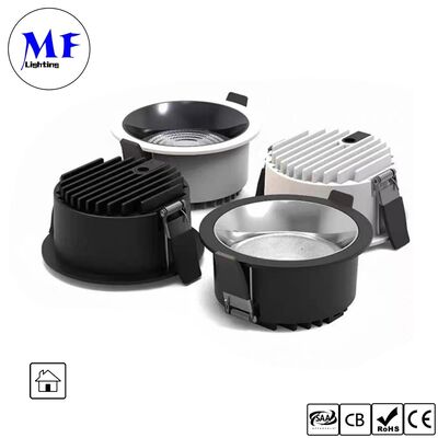35W 160lm/W Spot Downlight Triac /0-10V/Dali/TUYA Zigbee Dimmable CRI90 IP20 Γενική γωνία ευρείας δέσμης 120° 8INCH/10INCH Ενσωματωμένο αντιφωτιστικό LED Downlight για εμπορικούς και οικιακούς χώρους