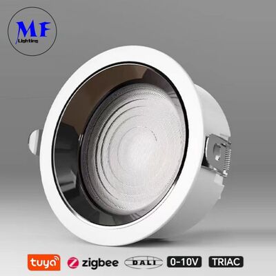 40W 160lm/W Ενσωματωμένο LED Down Light Triac /0-10V/Dali-2 Δυνατό να μειωθεί η γωνία ευρείας δέσμης 120° 8INCH/10INCH Υψηλή ισχύς 80W Αντιφωτιστικό LED Down Light για εμπορικούς χώρους