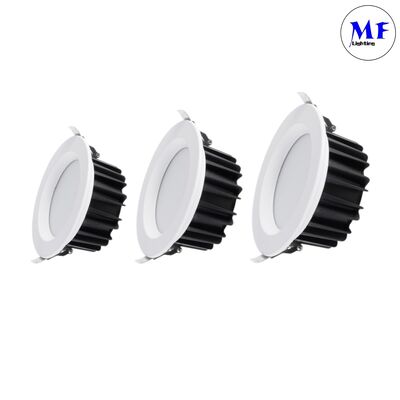 IP40 SMD Downlight 5W / 7W / 10W / 12W / 15W / 20W / 25W / 30W / 35W / 40W / 45W / 50W Smart CCT Δύναμη Dimming Ρυθμίσιμη Smart Triac Dali 0-10V Ενσωματωμένο αλουμίνιο LED Down Light