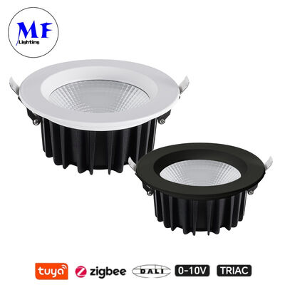 Εργοστασιακή Τιμή IP40 CCT Ρυθμιζόμενο Triac Dali Tuya Dimmable Smart Zigbee 35W 50W COB LED Εντοιχιζόμενο Σποτ Κάτω Φωτιστικό για Κουζίνα, Βιομηχανικούς, Λιανικούς και Εμπορικούς Χώρους