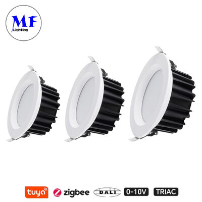 Φαρμακευτική τιμή IP40 Anti-Glare Triac Dali Tuya Dimmable Smart Zigbee 7W 15W SMD LED Recessed Spot Down Light για κουζίνα Βιομηχανική λιανική πώληση Εμπορικοί χώροι