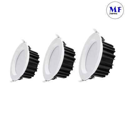 IP40 SMD Downlight 5W / 7W / 10W / 12W / 15W / 20W / 25W / 30W / 35W / 40W / 45W / 50W Smart CCT Δύναμη Dimming Ρυθμίσιμη Smart Triac Dali 0-10V Ενσωματωμένο αλουμίνιο LED Down Light