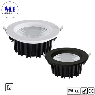 15W Triac /0-10V/Dali-2/Tuya Zigbee Dimmable 100lm/W LED Spot Downlight Γωνία δέσμης δέσμης 60° Αντιφως COB LED Down Light για εμπορικούς και οικιστικούς χώρους